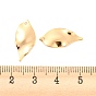 Rack Plating Brass Pendants, Leaf Charm