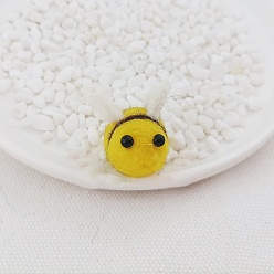 Cabochons aus Wollfilz, Bienen