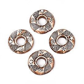 Фарфора ручной работы подвески, кольцо с рисунком звезды, фантазии античного стекла фарфора