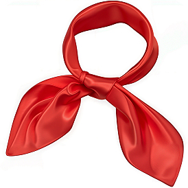 Съемный атласный женский шарф