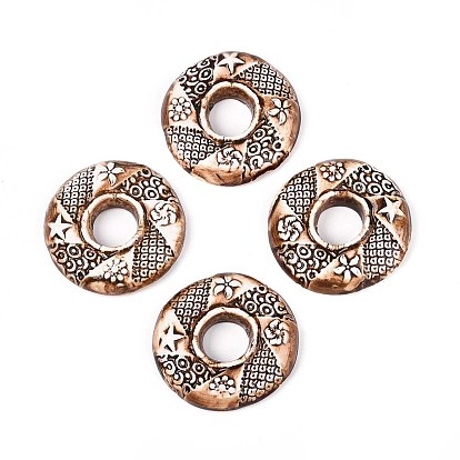 Фарфора ручной работы подвески, кольцо с рисунком звезды, фантазии античного стекла фарфора