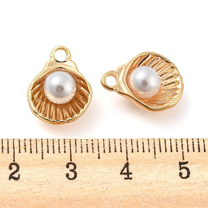 Natural Freshwater Shell Brass Shell Shaped Charms