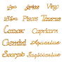 Alloy Cabochons, Twelve Constellations