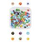 98Pcs Handmade Millefiori Glass Beads, Round