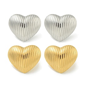 Ионное покрытие сердца (ip) 304 серьги-гвоздики из нержавеющей стали