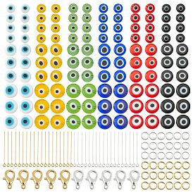 Nbeads DIY Evil Eye Pendants Making Kits, Including Handmade  Lampwork Beads, Brass Pins and Zinc Alloy Lobster Claw Clasps