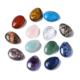 Pendentifs de pierres précieuses naturelles et synthétiques, larme