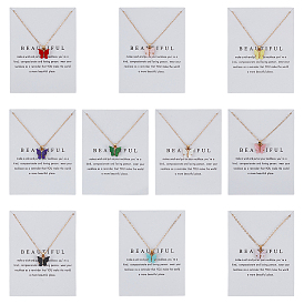 10шт. 10 цвета акриловый кулон в виде бабочки цепочка из цинкового сплава, золотые, с дисплеями