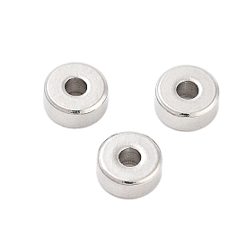 201 Stainless Steel Beads, Flat Round