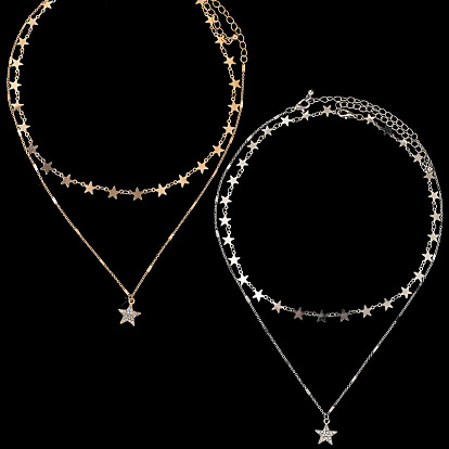 2 наборы 2 цветные сплавы кристаллы стразы звездные звенья цепи ожерелья наборы