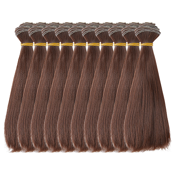 10шт. пластиковый длинный прямой парик для куклы, для поделок девушки bjd makings аксессуары