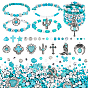 Diy jewerly изготовление наборов для поиска, в том числе синтетические бирюзовые бусины, Полимерная глина бисера, пластиковые бусины и подвески из сплава CCB, разнообразные