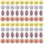 Craft Style Acrylic Beads, Mixed Ball Shapes, with Elastic Crystal Thread