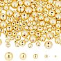380Pcs 5 Sizes Electroplate Non-magnetic Synthetic Hematite Beads, Round