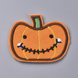 Computerized Embroidery Cloth Iron on/Sew on Patches, Costume Accessories, Pumpkin Jack-O'-Lantern Jack-o-Lantern, for Halloween
