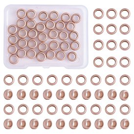 304 Stainless Steel Big Hole Beads, Textured, Rondelle