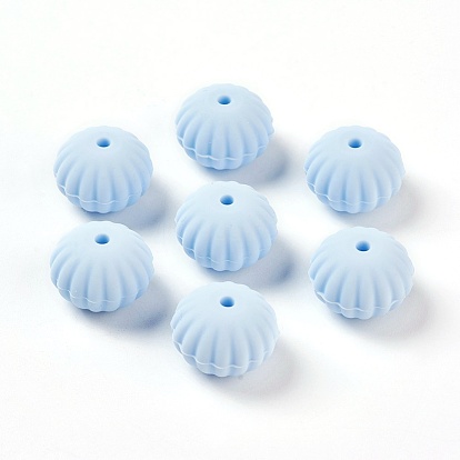 Food Grade Eco-Friendly Silicone Beads, Rondelle