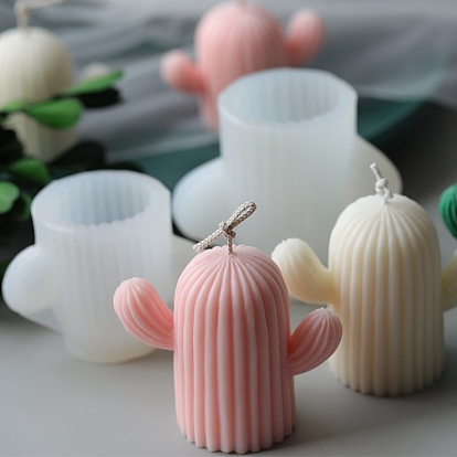 Moules en silicone pour bougies de qualité alimentaire, cactus, bricolage, pour la fabrication de bougies parfumées