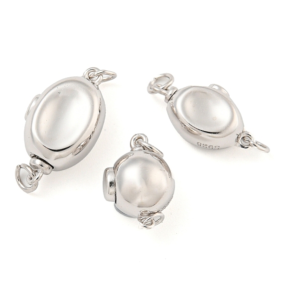 925 застежка из стерлингового серебра, форма шара или боба