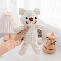 DIY Bear Display Decoration Crochet Kit, Including Embroidery Needles & Thread