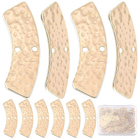 Набор для поиска поделок для изготовления ювелирных изделий, включая латунные изогнутые прямоугольные соединители и открытые соединительные кольца