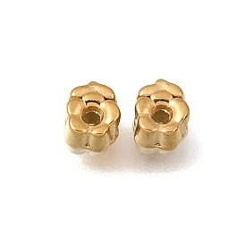 304 из нержавеющей стали бусы, ионное покрытие (ip), цветок