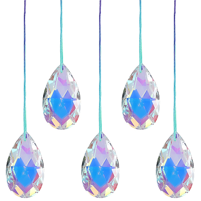 Стеклянный кулон в виде ловца солнца, создатель радуги, украшение сада и дома своими руками, слеза, граненые