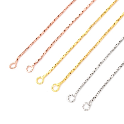 0.9мм латунная цепочка для изготовления ожерелий, с 304 из нержавеющей стали омара застежками, без свинца и без кадмия, долговечный, стойки покрытие