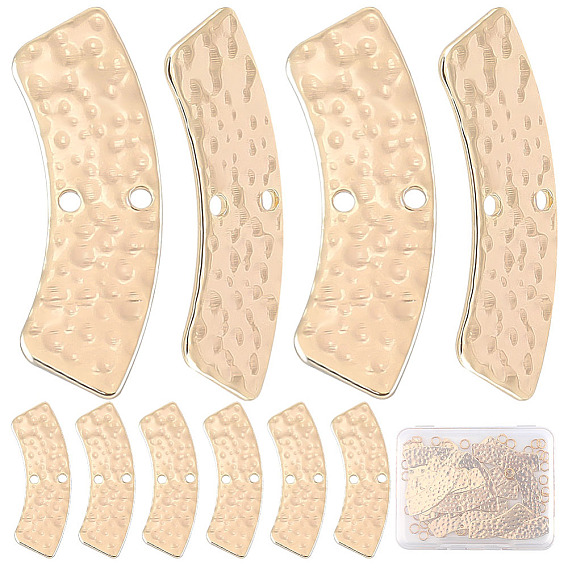 Набор для поиска поделок для изготовления ювелирных изделий, включая латунные изогнутые прямоугольные соединители и открытые соединительные кольца