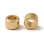 Rack Plating Brass European Beads, Large Hole Beads, Column, Cadmium Free & Lead Free, Long-Lasting Plated