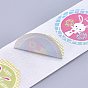 Easter Stickers, Adhesive Labels Roll Stickers, Gift Tag, for Envelopes, Party, Presents Decoration, Flat Round, Colorful