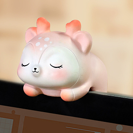 Мини-украшение для кошек/оленей из смолы, для домашнего офиса, настольного автомобиля, компьютерного украшения