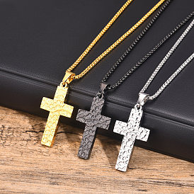 Stainless Steel Pendants Necklaces, Cross