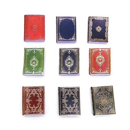 3шт. бумажная книга миниатюрные украшения, аксессуары для домашнего кукольного домика с микро-ландшафтом, притворяясь опорными украшениями