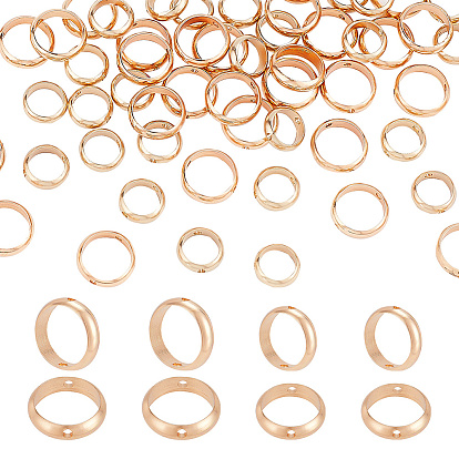 60pcs 2 cadre de perles en laiton de style, rond