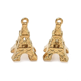 Pendentifs en acier inoxydable, charmes de la tour eiffel