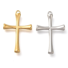 304 Stainless Steel Pendants, Cross Charm