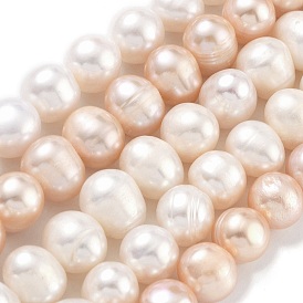 Natural Cultured Freshwater Pearl Beads Strands, Potato