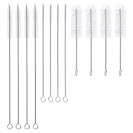 30 шт. 3 стили нейлоновая щетка для чистки, с 304 вывод из нержавеющей стали