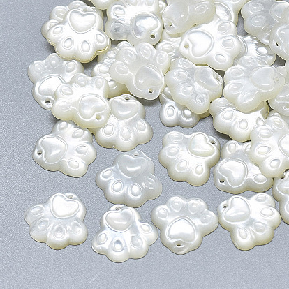 Натуральные раковины, резные отпечатки лап собаки