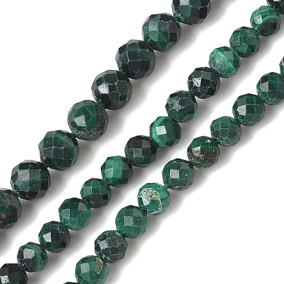 Природного малахита бисер нитей, круглые