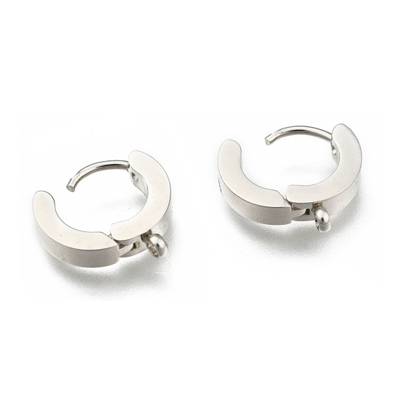 Personalized Unisex 304 Stainless Steel Hoop Earrings