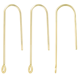 100 шт 316 хирургические крючки для серег из нержавеющей стали, провод уха, с горизонтальной петлей