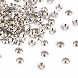 Brass Tiny Bead Cones, 3x0.8mm, Hole: 1mm