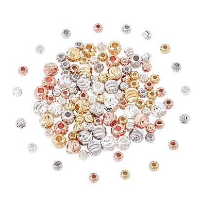 Латунные гофрированные круглые проставки с покрытием стойки и вакуумным покрытием pvd, без кадмия и без свинца