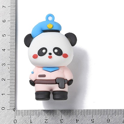 PVC Plastic Pendants, Panda