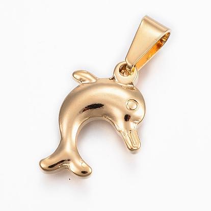 304 Stainless Steel Pendants,  Dolphin
