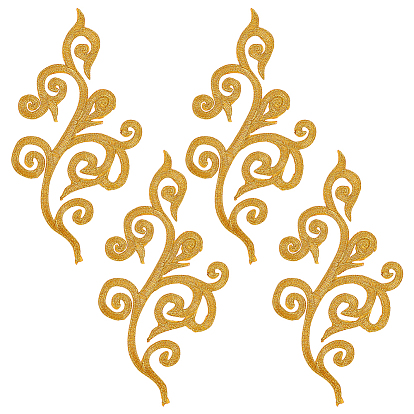 Компьютерная вышивка на ткани с полиэстеровыми нашивками, пришитыми утюгом, аксессуары для костюма, аппликация, цветок, левое и правое парные