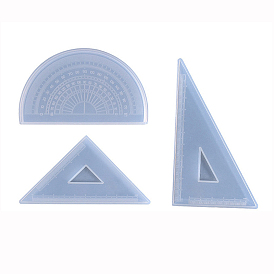 DIY Ruler Silicone Molds, Resin Casting Molds, Triangle/Rabbit/Star