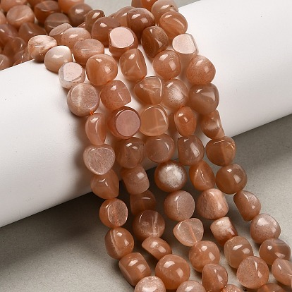 Натуральный Sunstone бисер пряди, самородки, упавший камень